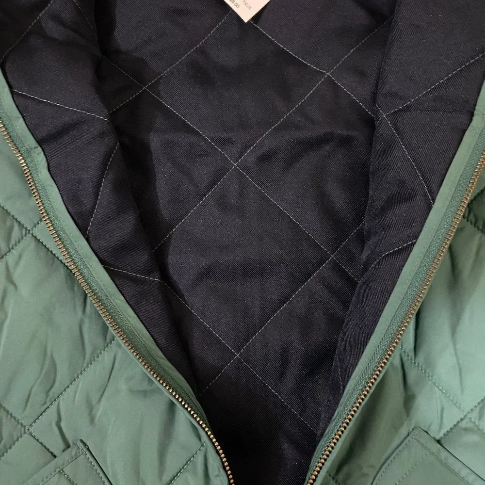 J. Crew Quilted Walker vest XL